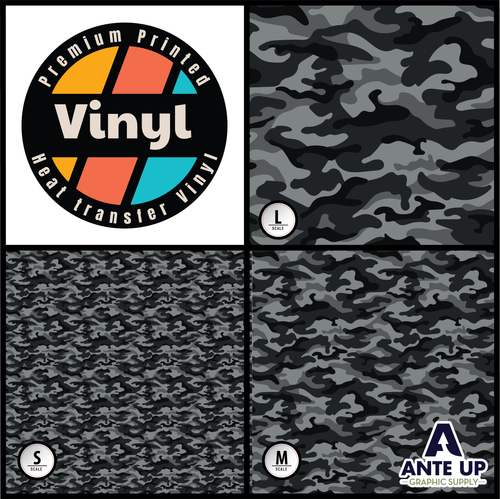 Pattern Vinyl - Printed Pattern HTV - Camo HTV - Ante Up Graphic