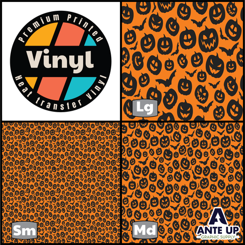 Printed Pattern - Pumpkins #3 - Heat Transfer Vinyl