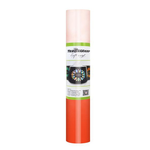 Clear Cold 5ft Adhesive Vinyl Roll - Orange
