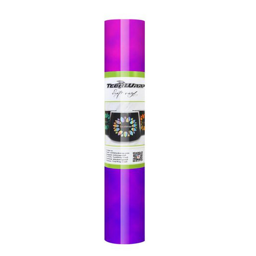 Clear Cold 5ft Adhesive Vinyl Roll - Pink Purple