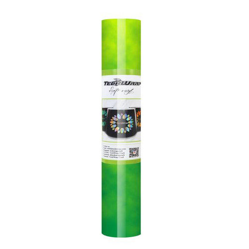 Clear Cold 5ft Adhesive Vinyl Roll - Neon Yellow Green