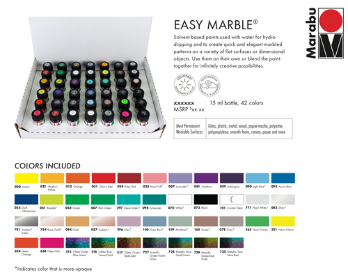 Marabu - Easy Marble Color Set - 42 Colors