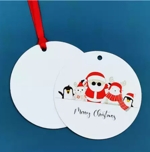 3.5" Circle - Sublimation metal ornament