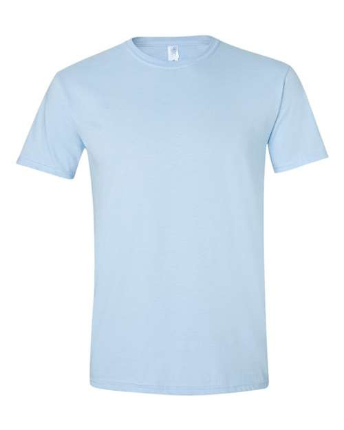 Light Blue - Small - Gildan - Softstyle T-Shirt - 64000