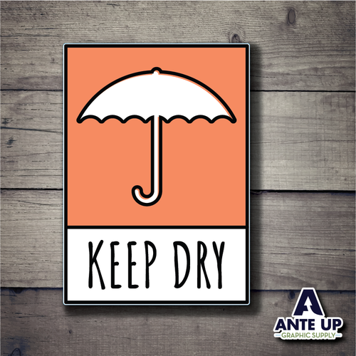 Keep Dry - 3" - die cut sticker
