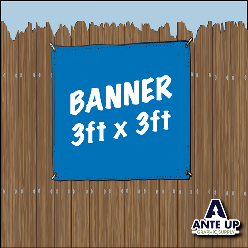 3ft x 3ft - Full Color Banner