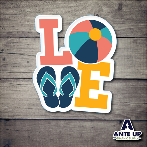 Love  3" - die cut sticker