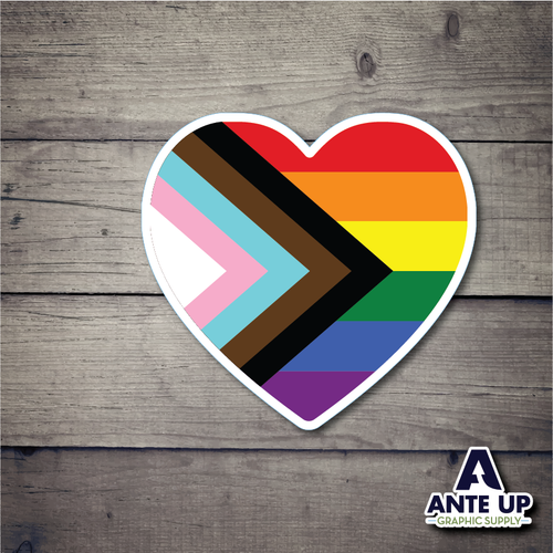 All Pride Heart  - 3" - die cut sticker