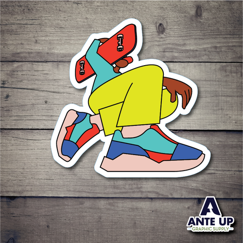 Skater Kid -  3" die cut sticker