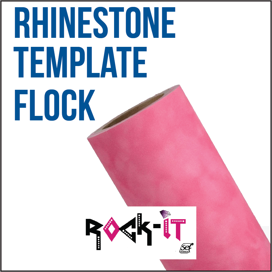 Rhinestone template flock