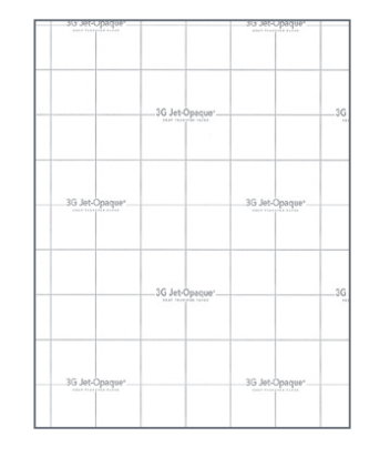 3g Jet Opaque Heat Transfer Paper 11 X 17 Sheet Dark Fabrics