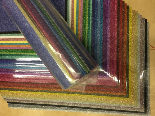 39 COLORS Siser Glitter HTV T-Shirt Vinyl 20/" x 10 Yards