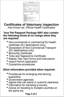 how to get a pet passport for a jindo in saint lucia