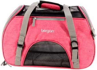 Bergan Pet Dog and Cat Carrier Heather Berry Size Small