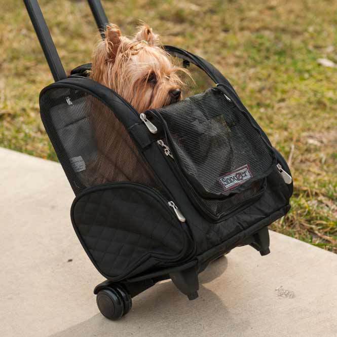Pet Carrier with Detachable Wheels for Small and Medium Dogs