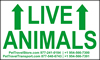 Live Animal Stickers for Pet Crates