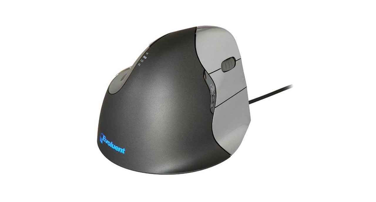 Evoluent Vertical Mouse 4: Right Hand Wired Mouse VM4R