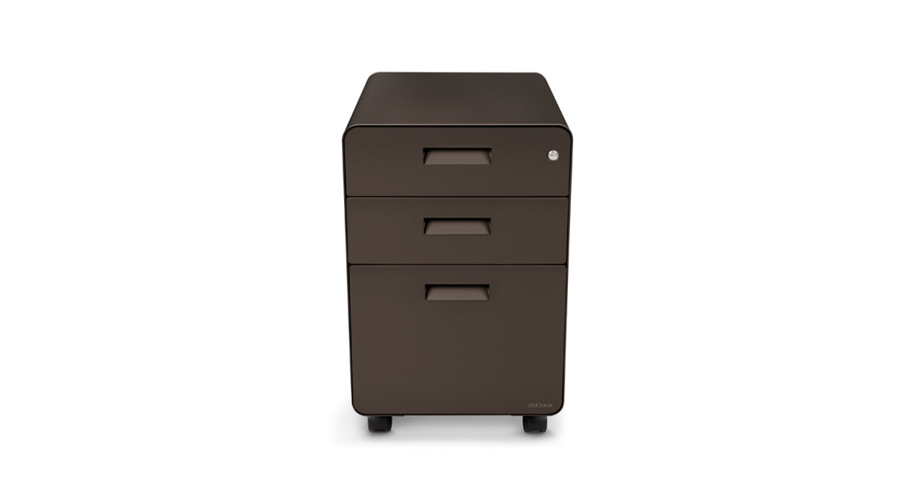 Gray 3 Drawer File Cabinet Uplift Desk Rolling Mobile File Cabinets Office Products