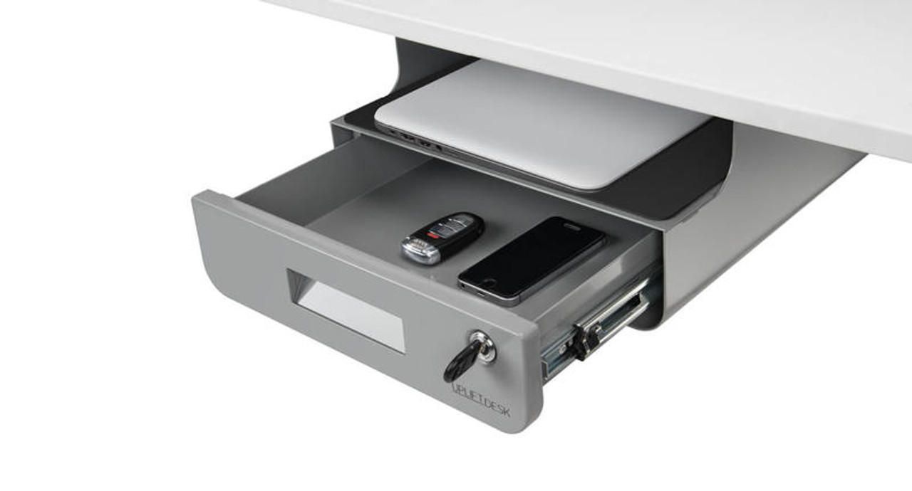 Locking Under Desk Drawer with Shelf by UPLIFT Desk Human Solution