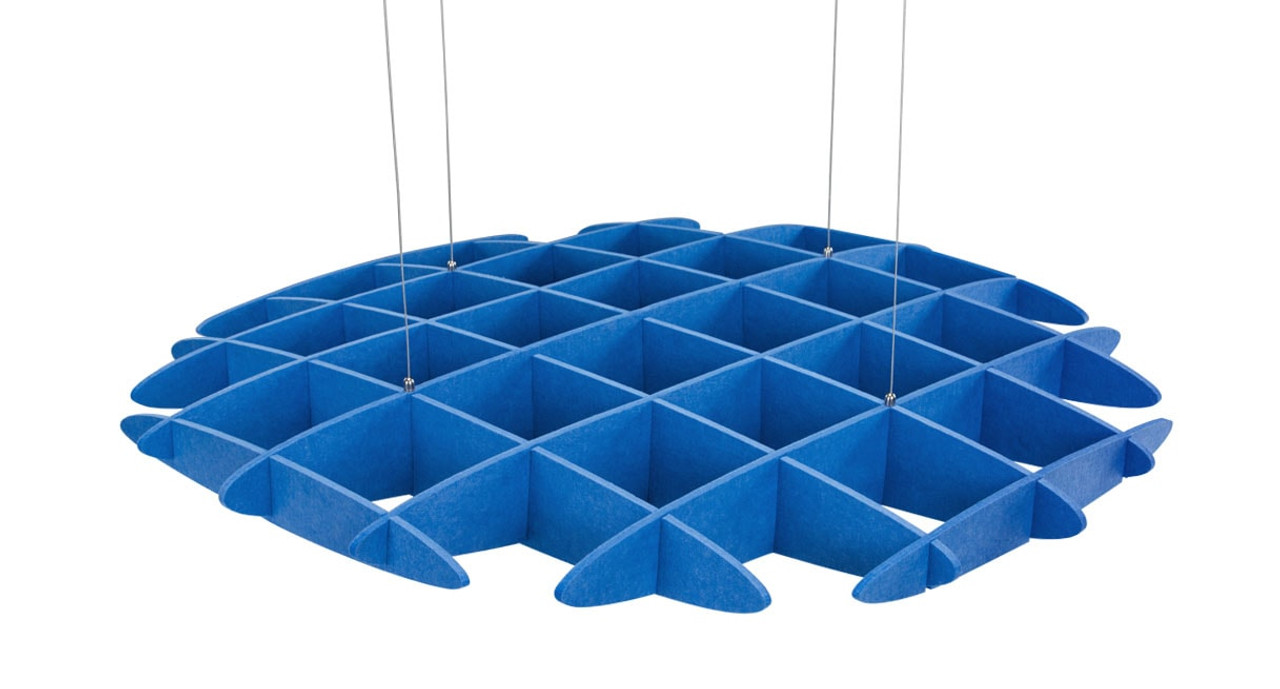 3d Acoustic Ceiling Waffle Cloud Large By Uplift Desk Human Solution
