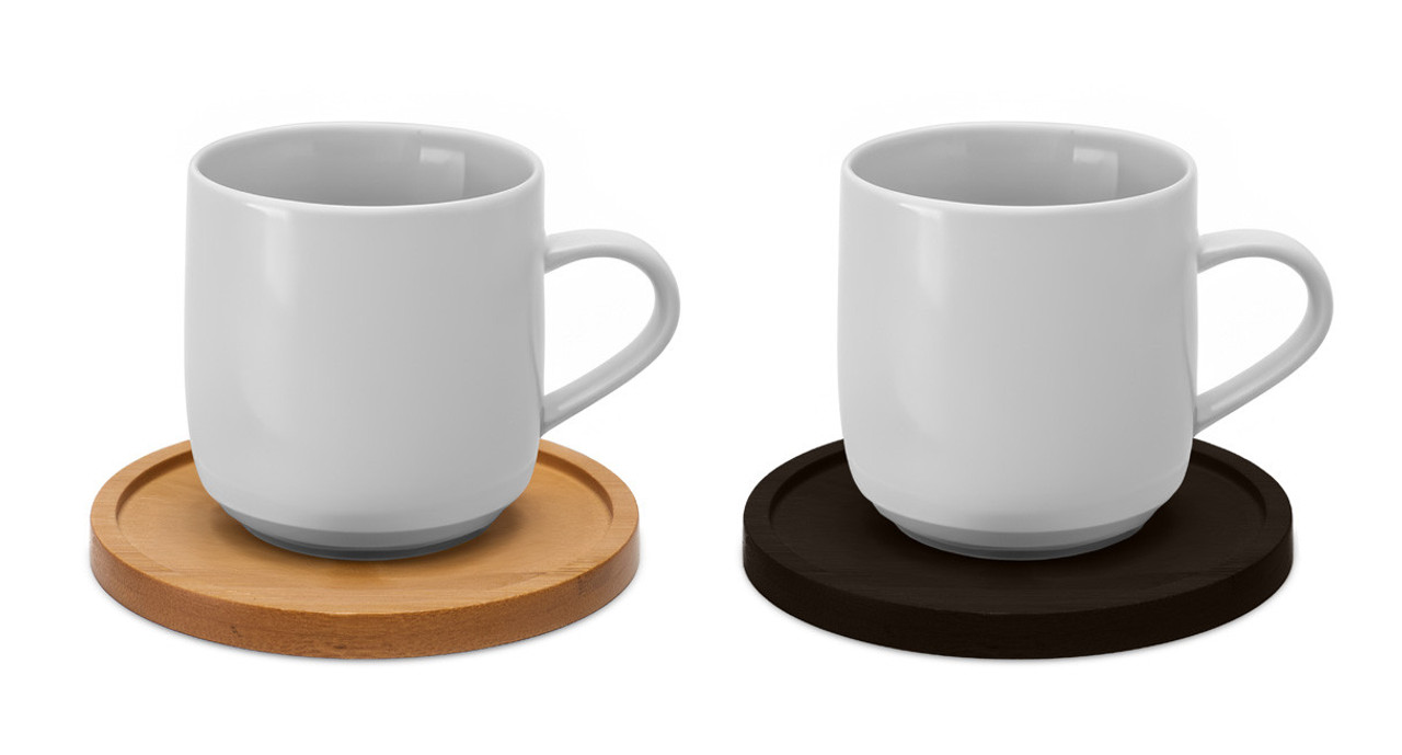 Protect your desktop with a bamboo coaster that fits cups and mugs up to 3.9" in diameter Protect your desktop with a bamboo coaster that fits cups and mugs up to 3.9" in diameter