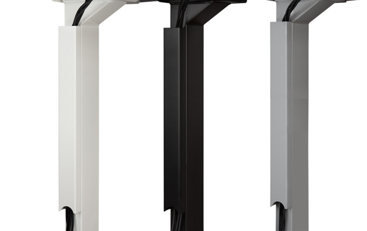 Molded ABS plastic available in three color options to coordinate with all UPLIFT Desk frames