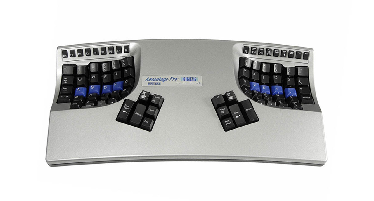 Kinesis Advantage2 Silver Contoured USB Keyboard