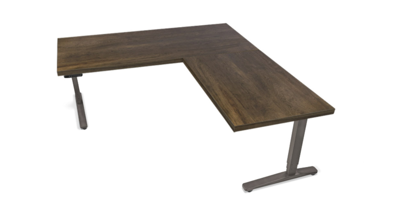 UPLIFT V2 L-Shaped Special Order Solid Wood Ergonomic Desk