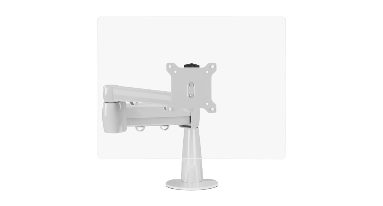 The Range Single Monitor Arm lets you position your monitor where it's most comfortable The Range Single Monitor Arm lets you position your monitor where it's most comfortable
