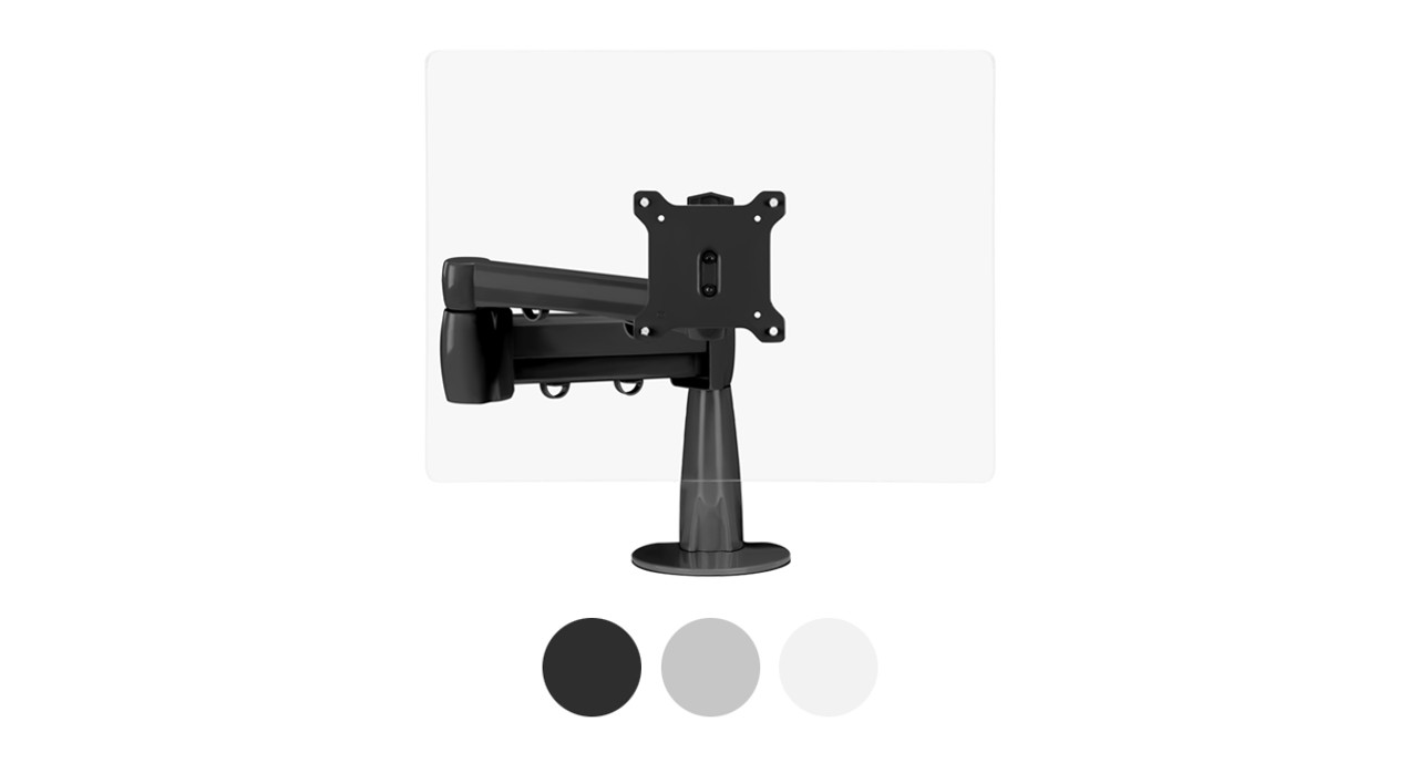 range single monitor arm