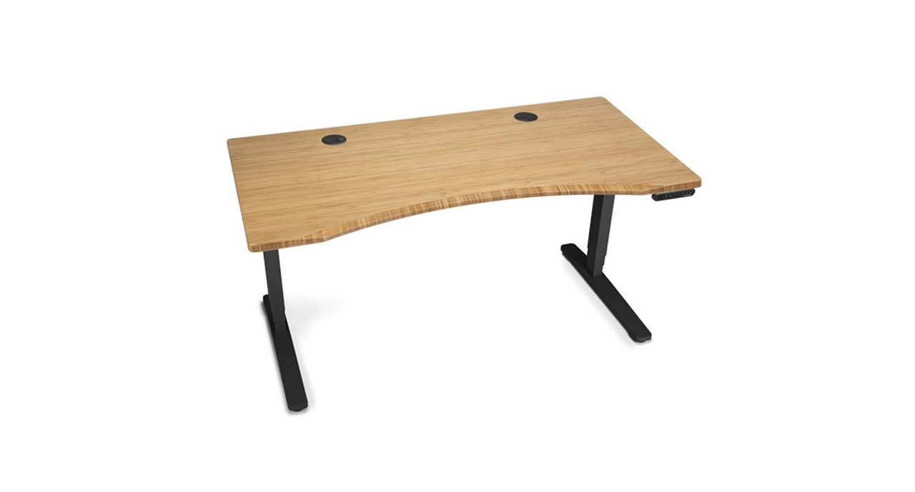 UPLIFT V2 Bamboo Stand Up Desk Human Solution