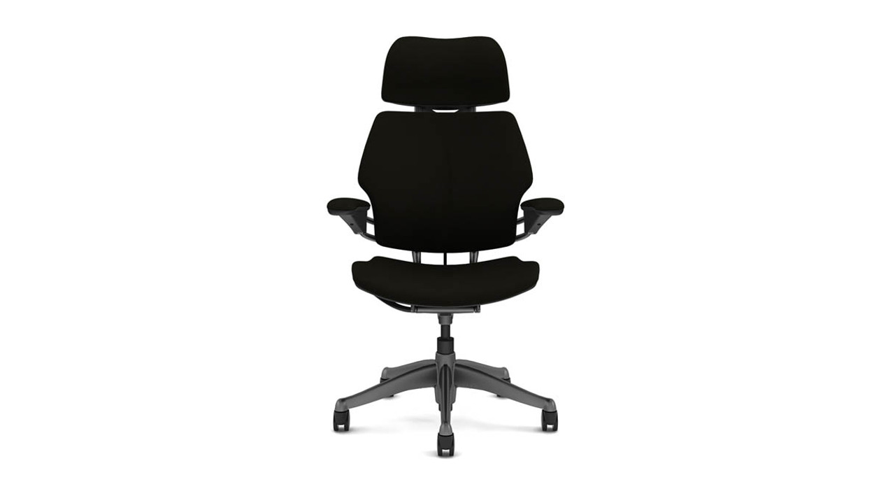 Humanscale Freedom Chair: GEL Seat Cushion; Black Color; Wave