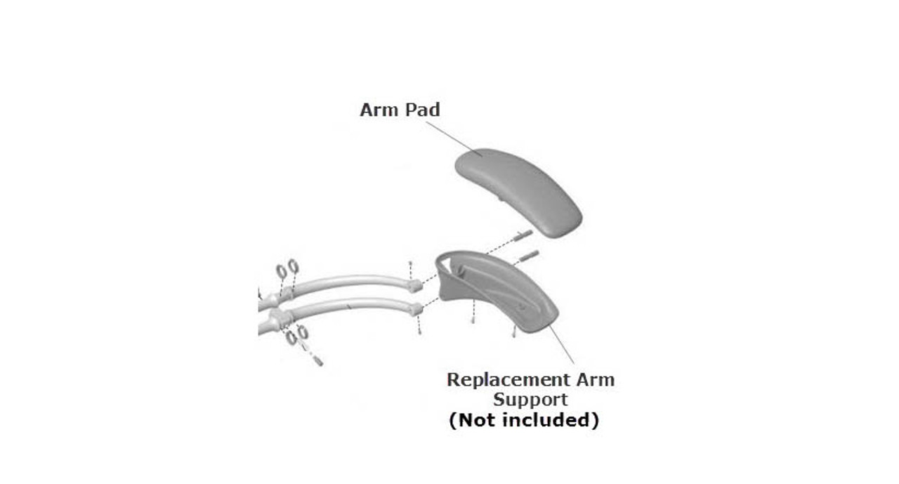 2 Pieces Office Chair Armrest Accessories Easy to Install Armrest  Replacement