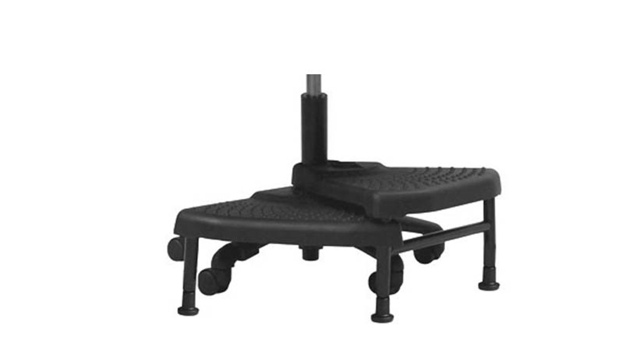 Foot Rest Stool Adjustable Foot Stepping Platform With Rollers