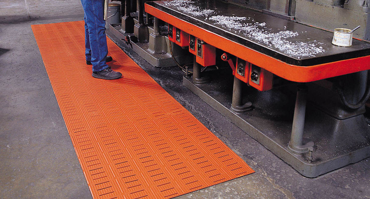 Low-profile; 1/4" thick to accommodate cart traffic Low-profile; 1/4" thick to accommodate cart traffic