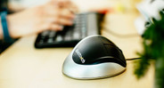 The Goldtouch Ergonomic Mouse helps users prevent repetitive stress injuries
