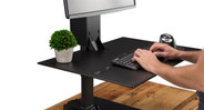 Or work with your keyboard and mouse pad on the desktop, whatever keeps you comfortable