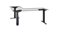 Adjustable height desk frame for 120 degree tops (top not included)