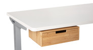 Compatible with rectangular desks at least 24" deep and over 0.6" thick