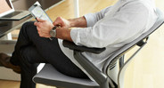 As you recline, the Gesture's arms tilt and adjust to meet you 