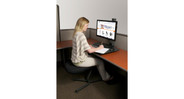 Bolt-through and clamp-on mount options can be mounted to most existing fixed-height desks