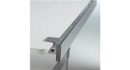 Clamps onto freestanding desks or height-adjustable up to 2" thick