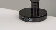 2 USB 3.0 ports in the base allow you to easily swap peripherals or charge devices on the UPLIFT View Monitor Arm