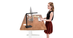 Bouncing for Joy: The Rubberwood Solid Wood Sit-Stand Desk by UPLIFT 