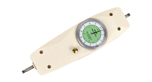 Shimpo's MFD-02 Dual Scale Mechanical Force Gauge delivers measurements of compression forces and tension on a single gauge Shimpo's MFD-02 Dual Scale Mechanical Force Gauge delivers measurements of compression forces and tension on a single gauge