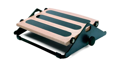 Ball bearing rollers on the frame allow for rocking motion of foot platform