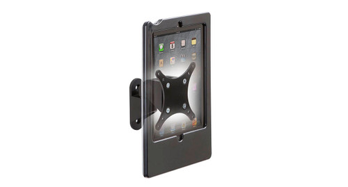 The Innovative Secure iPad Holder with Wall Mount easily affixes to walls The Innovative Secure iPad Holder with Wall Mount easily affixes to walls