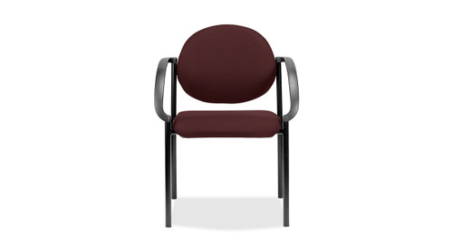 The Eurotech Dakota Stacker Guest Chair's padded seat cushion supports sitters ideally The Eurotech Dakota Stacker Guest Chair's padded seat cushion supports sitters ideally