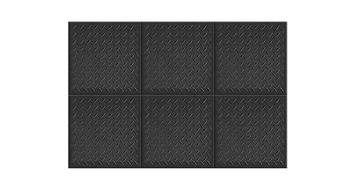 Made from 1/2" thick natural/SBR rubber Made from 1/2" thick natural/SBR rubber