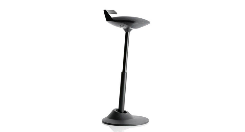 Save money on your ergonomic stool with the Muvman Sit-Stand Stool Open Box Clearance (black model only)